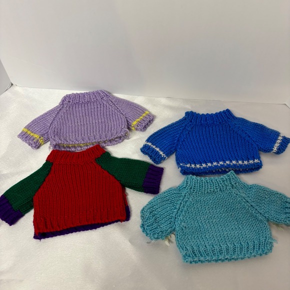 Handknit Bear Doll Sweaters‎ All Occasions New - Picture 2 of 6